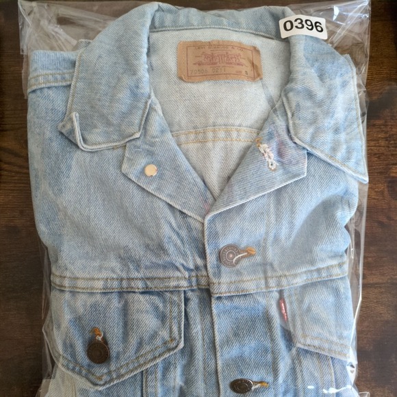 VTG Heritage Levi's Trucker Jacket 70506-0211 Denim Mens S Light Wash USA‎ 70s - Picture 9 of 9